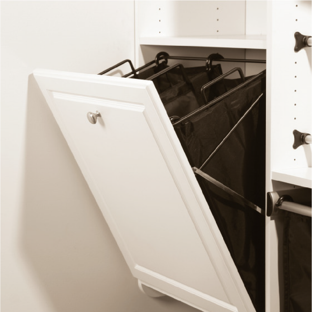 Tip Out Hamper Closet Accessories - The Closet Butler
