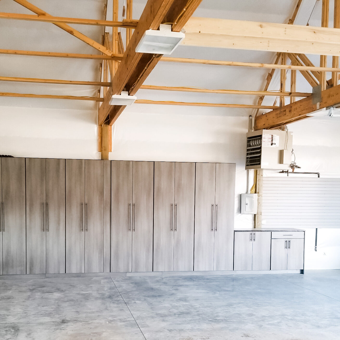 Garage Storage Cabinets In Large Garage