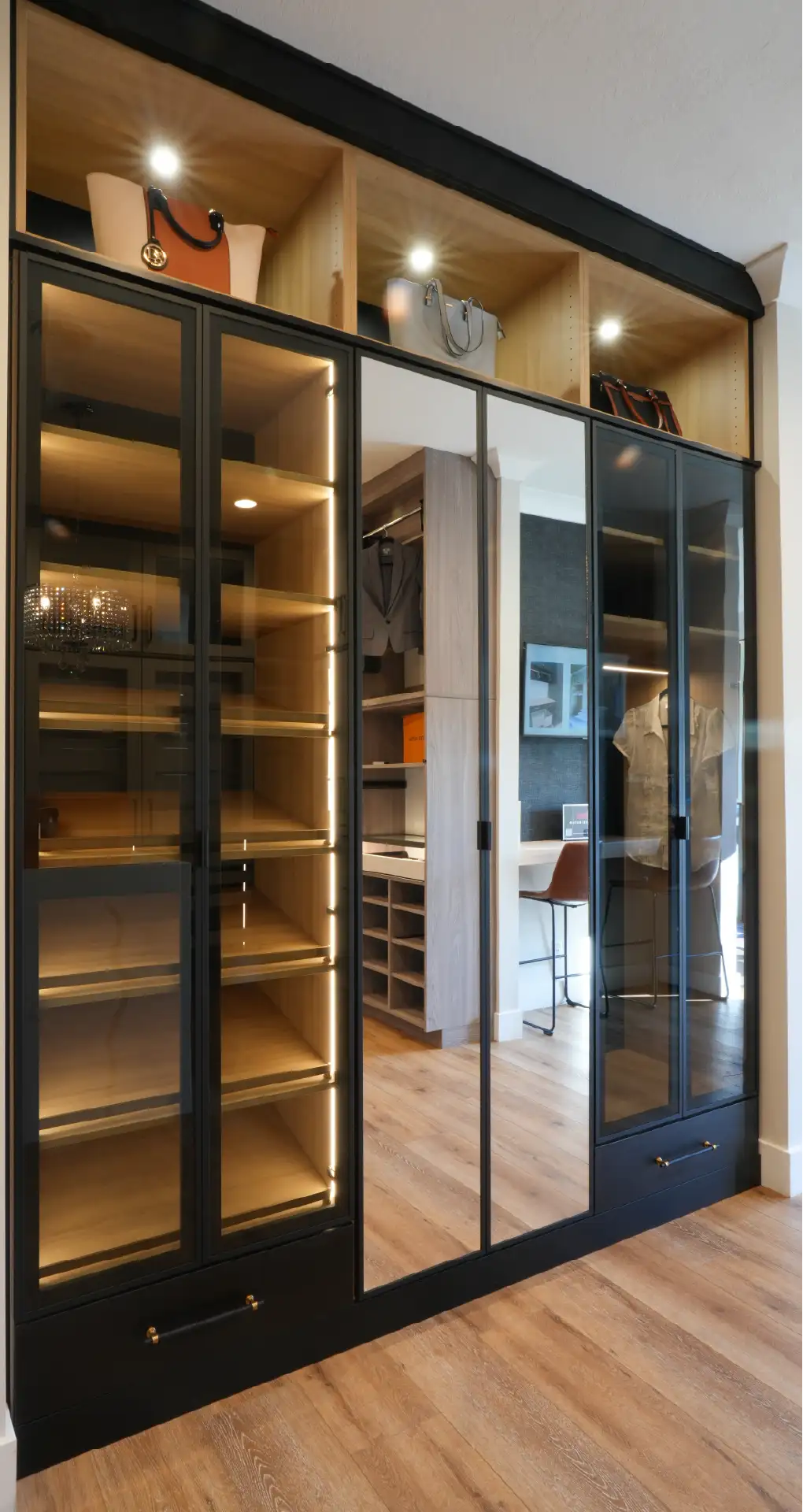 The closet butler valencia showroom display.