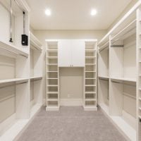 The closet butler custom closet by the closet butler with white finish main view.
